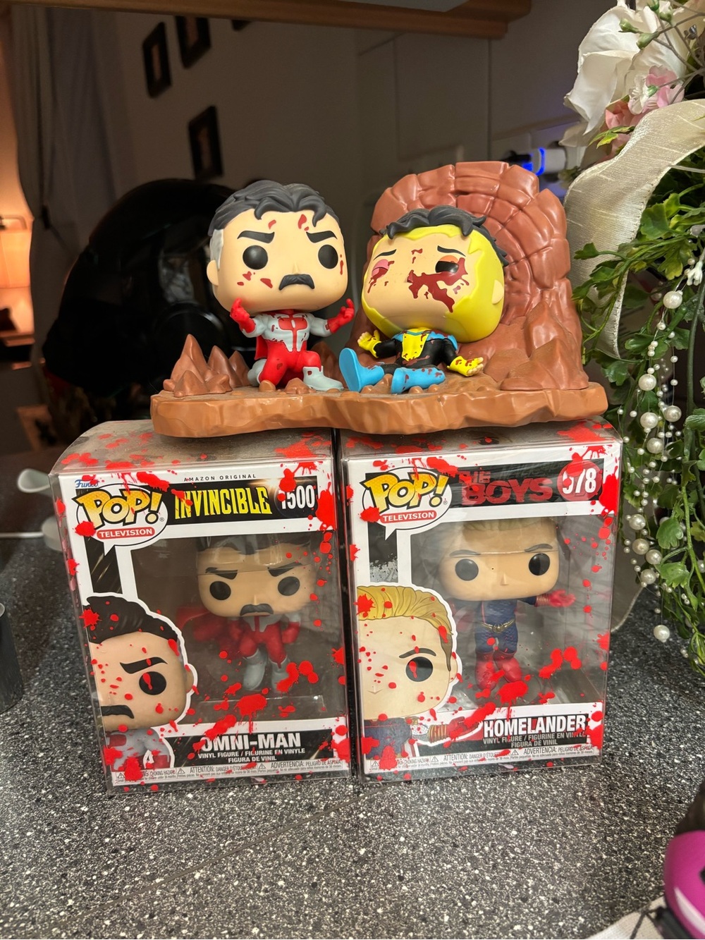 Funko Homelander & Omni-Man Collectible Set with protection case